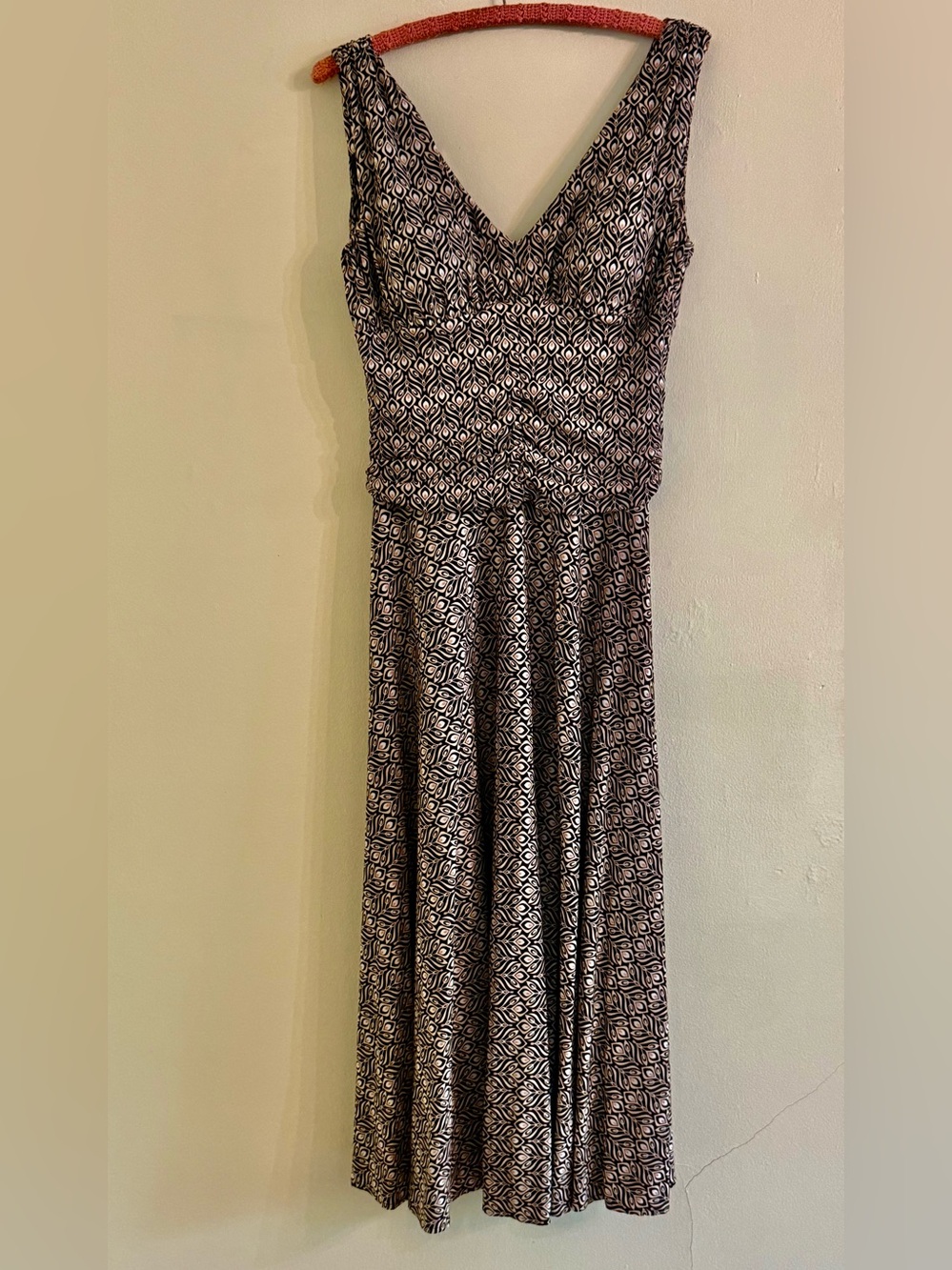 Scarlett Black and White Geometric Maxi Dress Super Comfy Size 6